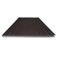 Профнастил С8 0,5 мм серо коричневый RAL 8019 1м