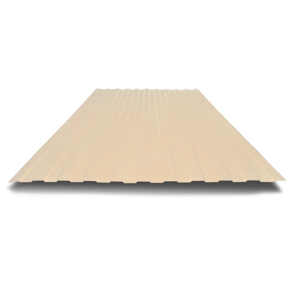 Профнастил С21 0,4 мм светлая слоновая кость RAL 1015 1м
